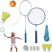 Badminton Practice at Home - Rebound Shuttlecock Badminton Trainer Kit,Single Player Tennis Practice Device, Practice Training Aid for Beginners