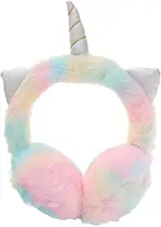 [MOBUTOFU] Unicorn Earmuffs Unicorn Ear Warmer Plush Ear Warmer Winter Ear Muff Warm Earmuff Winter Ear Cover