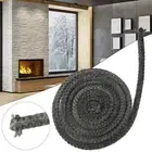 Secure Seal Black Gasket Cord Flexible Construction Fireplace For Fire Stoves
