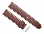 22MM LEATHER WATCH STRAP SMOOTH BAND FOR OMEGA SEAMASTER OCEAN WATCH L/BROWN WS