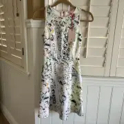 TED BAKER Women’s Crystal Droplets Sleeveless Skater Dress Sz 0, US 2 NWT $ 248