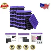 24 Pack Acoustic Foam Panels - Sound Proof 2" x 12" x 12" for Home or Studio