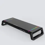Foldable Laptop Stand with Rgb Lighting & Usb Expansion - Monitor Rack