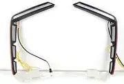 2Pcs Car LED Daytime Running Light Fog Light DRL Dynamic Turn Signal Light for Hyundai Elantra 2023 2024