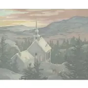 Paint By Number Kit - Winter - Printed Canvas, Paint, Brushes, Hooks