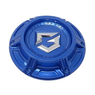 CAP-6C-BL21 / Gear Offroad Gloss Blue Bolt On Center Cap