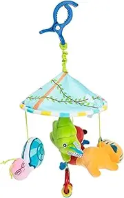 COMNESTBI Hanging Stroller Rattle for Soft Canvas Bed Hanging Sensory Stimulation for Newborns Lightweight Easy to Attach for Cribs Car Seats