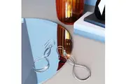 Solid 925 Sterling Silver Infinite Dangle Earrings
