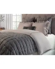 Orchids Lux Home 100% European Space Dyed Linen Blush Duvet Cover