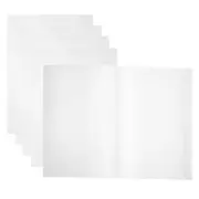 5 Pcs Waterproof Book Cover Plastic Covers Hard Film Student Textbook Clear