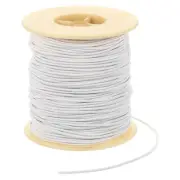 Elastic Cord, 2 mm Stretchy Elastic String 77 Yards White