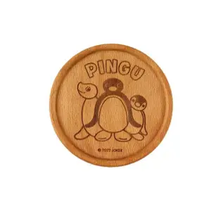 【Pingu】企鵝家族木杯墊(吸水杯墊 杯墊)