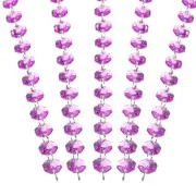 14 mm Crystal Garland Strands, 32.8 Ft Octagon Chandelier Bead String, Purple