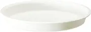 Yamato Plastic Grow Plate for Pots/Planters, Diameter 8.9 x H1.3 inches (225 x 32 mm), Saucer and Lid for Grow Containers, 24 Type, White