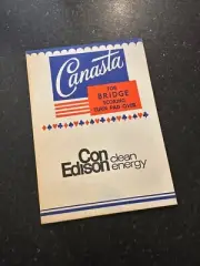 Vintage Consolidated Edison Con Ed Bridge Canasta Scoring Pad Antique card game