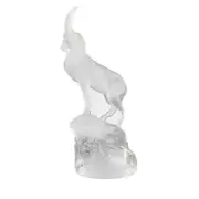 Lalique Crystal Ibex Sculpture