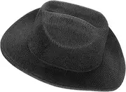 [FOMIYES] Unisex Cowboy Hat Wide Brim Decorative Jazz Hat for Parties Travel Outdoor Activities Fashionable Sun Accessory with Unique Ethnic Flair