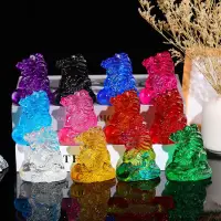 在飛比找蝦皮購物優惠-Herlove 中國水晶龍雕像擺件十二生肖龍風水工藝品玻璃藝