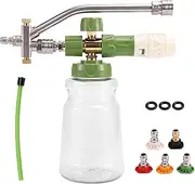 Pressure Washer Foam Dual Connector Accessories, Power Washer Nozzles, 1/4 Inch Soap Quick Connect Dual Heads Attachment