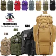 Military Tactical Backpack 30L-70L Large Outdoor Men 3 Day Assault Pack Rucksack