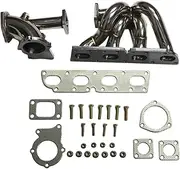 Shuogoufeng Store Stainless Steel Turbo Exhaust Manifold Compatible With Opel C20XE 16V(T3 Flange) 46MM