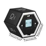 Digital Clock Timer Kitchen Flip Timer For Cooking(Black)