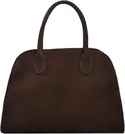 [Generic] Suede Tote Bag for Women, Women's Faux Leather Tote Bag, Vintage Top Handle Bag Fashion Retro Shoulder Satchel Bag