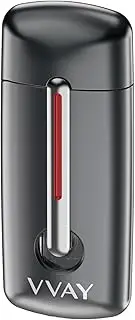 VVAY Windproof Jet Flame Lighter, Red Flame, Butane Refillable, Sold Without Gas