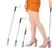 Telescopic Long Handle Shoe Horn 75cm Adjustable Length Stainless Steel Shoe Horn For Seniors Men Women Kids