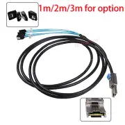 1-3m Mini SAS SFF-8088 26pin to 4X SATA 7pin HD Splitte Breakout Cable Connector