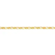 9ct Gold 25cm Solid Marine Anklet