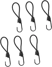 HONMEET 6Pcs Elastic Bungee Rope Buckles for Outdoor Tent Fixing Durable Awning Binding Strap for Camping Travel and Picnics Heavy Duty Design for Secure Tarp and Canopy Setup