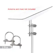 Antenna Mast Pipe Mount &Flag Pole Adapter For Starlink Dish Sturdy Roof Bracket