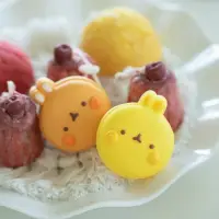 在飛比找Yahoo!奇摩拍賣優惠-盲盒韓國molang兔型甜點馬卡龍款