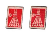 50 star runway USA vintage stamp silver designer cufflinks - alan k. thau®