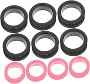 Healeved Pet Shear Ring Set 10pcs Hairdressing Scissor Finger Protector Scissor Ring for Home Salon
