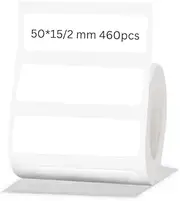 NiiMbot Thermal Label Paper Waterproof Oilproof Label Paper for B21 Portable Thermal Label Printer (White 50 * 15/2mm 460pcs)