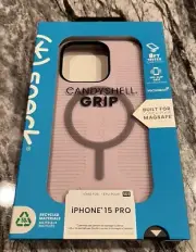 New iPhone 15 Pro Speck Candyshell Grip MagSafe Case Authentic (Light Purple)