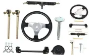 Steering Wheel Steel Kit Gear Rack Pinion Adjustable Shaft Set Replacement