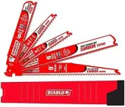 Freud Diablo DS005SC Carbide Reciprocating Saw Blade Set (5 Piece) (1 per pack),
