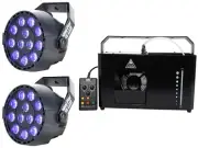 Chauvet Hurricane Haze 4D Water Based Haze Machine Hazer+(2) Par Can Blacklights