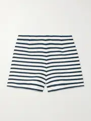 [Faithfull] Faithfull - Lila Striped Linen Shorts - Navy - small small Blue