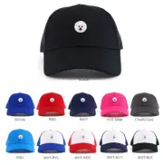 Youth Kid's Happy Bichon Frise Dog Patch Youth 6 Panel Trucker Baseball Cap