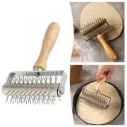 Stainless Steel Pizza Roller Docker Wheel Hole Punch for DIY Bread Baking