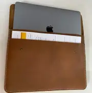 MacBook Pro/Air 13' 14' leather laptop sleeve, Genuine leather laptop caseAU