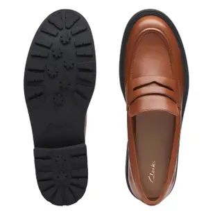 【Clarks】女鞋 Orinoco2 Penny 寬楦厚底學院風便士樂福鞋(CLF74788C)