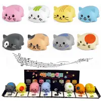 在飛比找樂天市場購物網優惠-閃光少女音階貓咪日本兒童樂器喵喵合唱團音樂減解壓抖音同款玩具