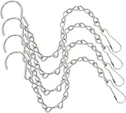 TOKIDNY Stainless Steel Hanging Chains 4pcs s Hooks Flower Pot Hanger Decorative Ornaments for Indoor/Outdoor