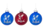 Crystal Palace Tree Baubles XMAS Football Soccer Fans Gift