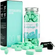 Hearing Protection plugs Upgraded 60 Pairs Mpow Ear Plugs 38dB Noise Cancelling